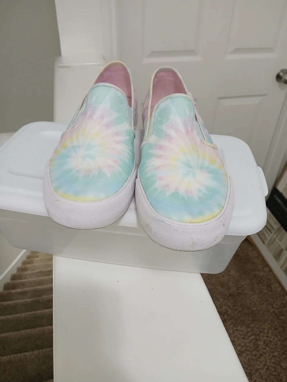 Puma Pastel Tie-Dye Slip-On Sneakers - Pink, Blue, Yellow, Mint
